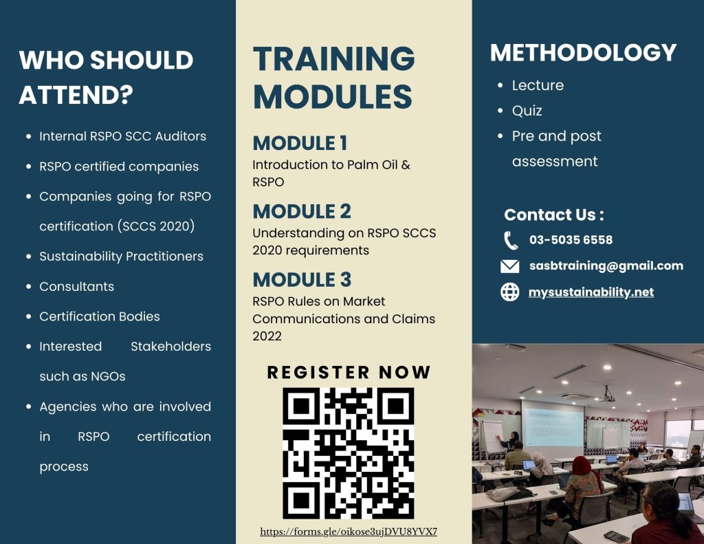 RSPO SCCS Training Program Registration
