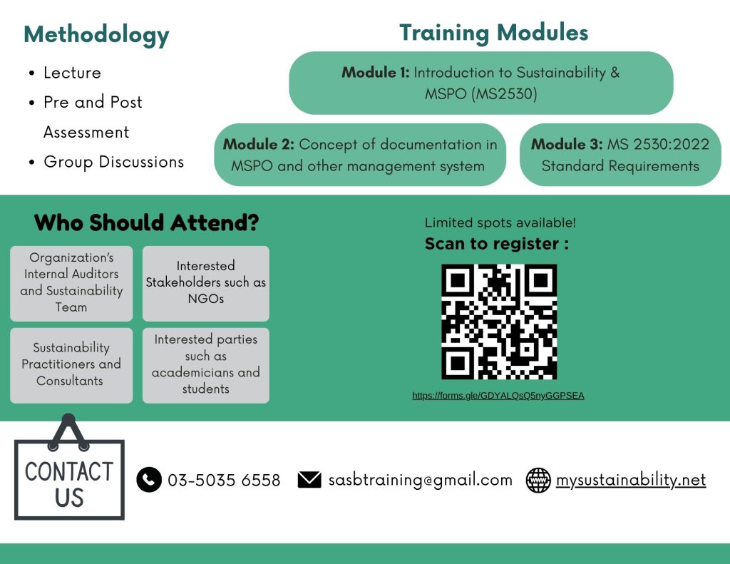 MSPO MS2530:2022 Endorsed Awareness Training Program