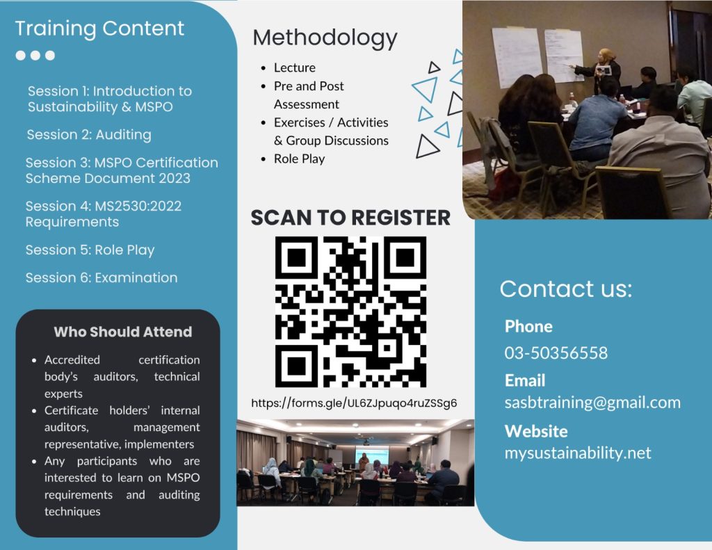 5-Day Endorsed MSPO Lead Auditors Training Program